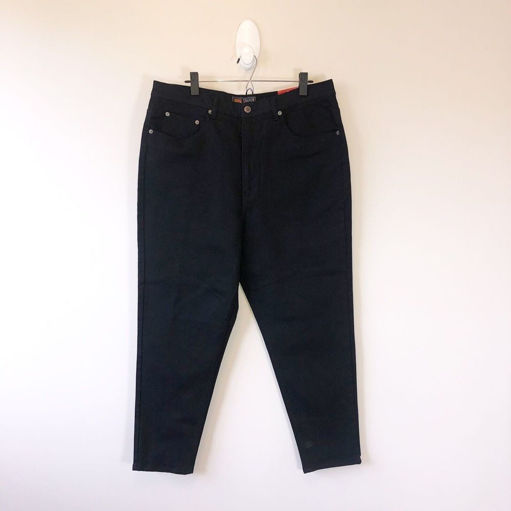Route 66 Women's Black Jeans Tapered High Waist Size 20 Petite NWT's